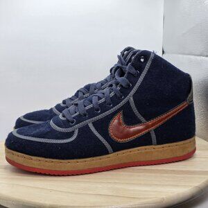 Mens Size 9.5 - Nike Vandal High‎ Inside Out Blue Sneakers Downtown OG